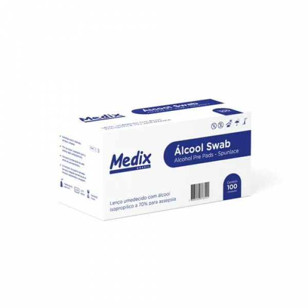 ALCOOL SWAB CX C/100 UND MEDIX